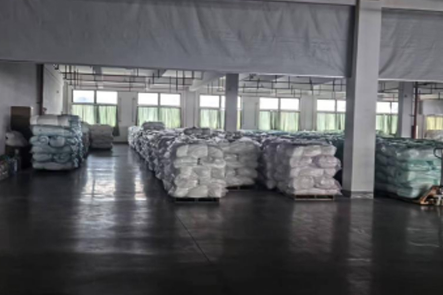 Khu sản xuất vải xám - thành phẩm