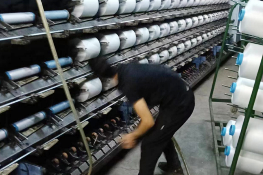 Khu vực sản xuất màng rơi DTY